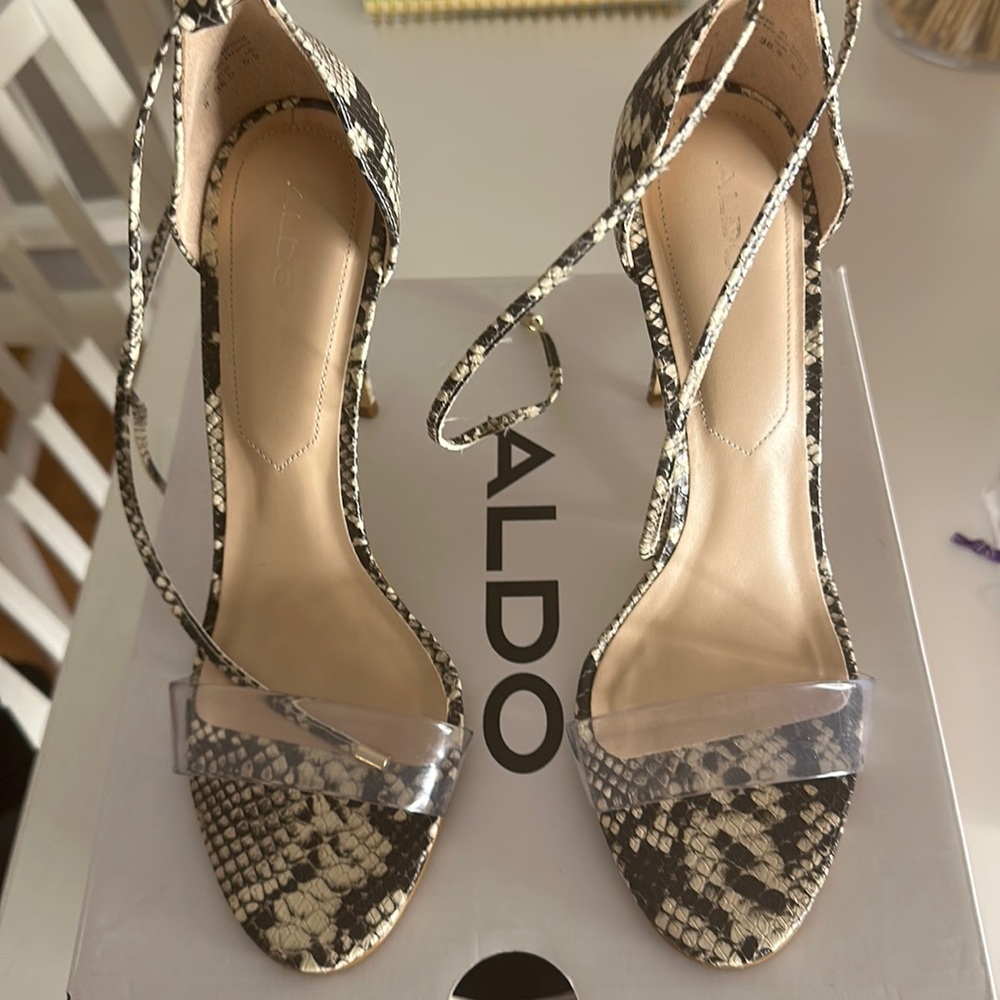 Also strapped heels